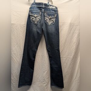 Hydraulic Lola Slim Bootcut Jeans Size 9/10 Y2K Embellished Mid Rise